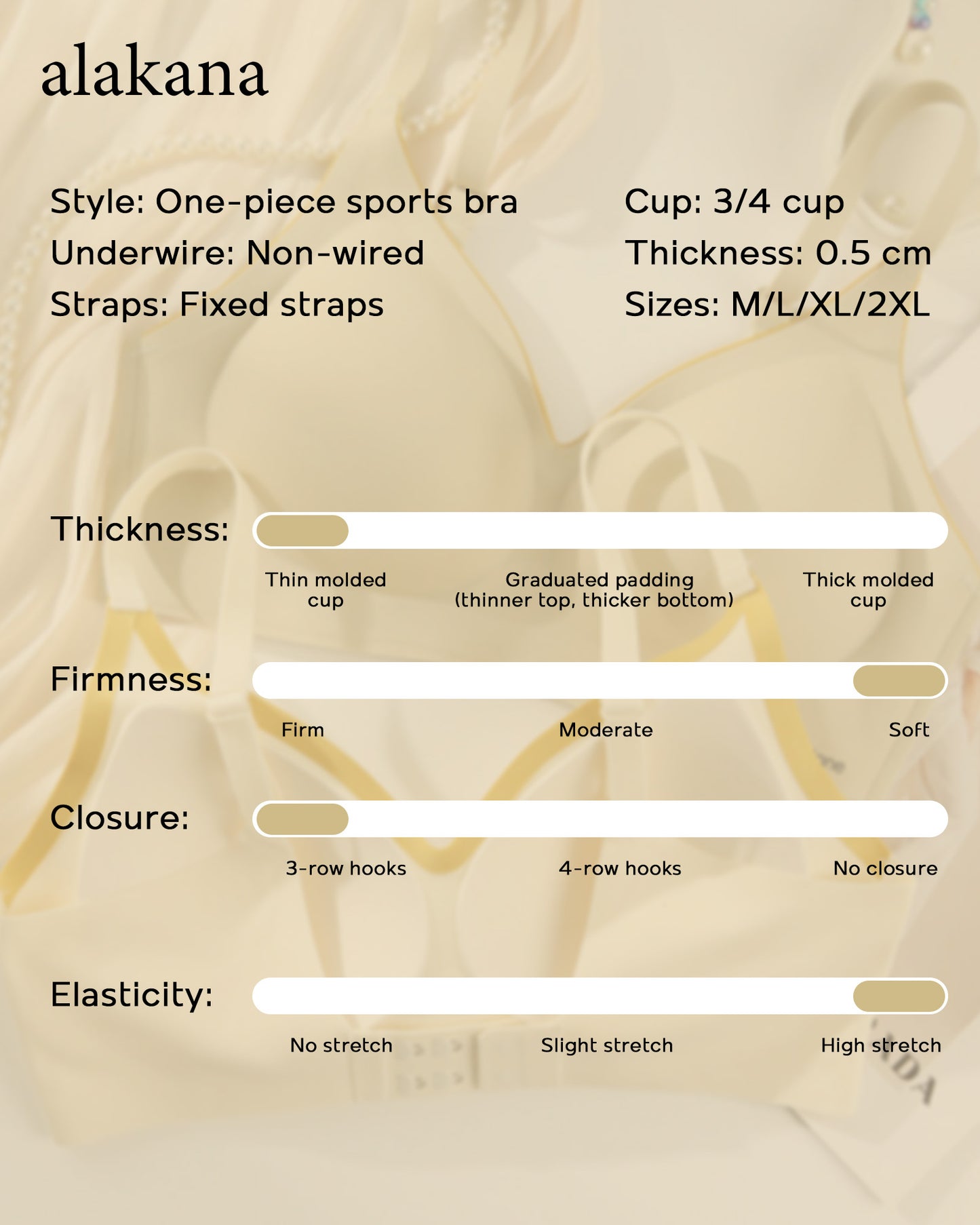 Women's Seamless Support Bra