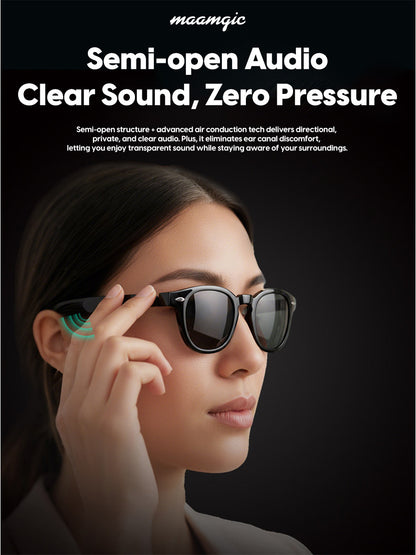 VoxFrame Pro AI Glasses – Translate, Listen, Connect