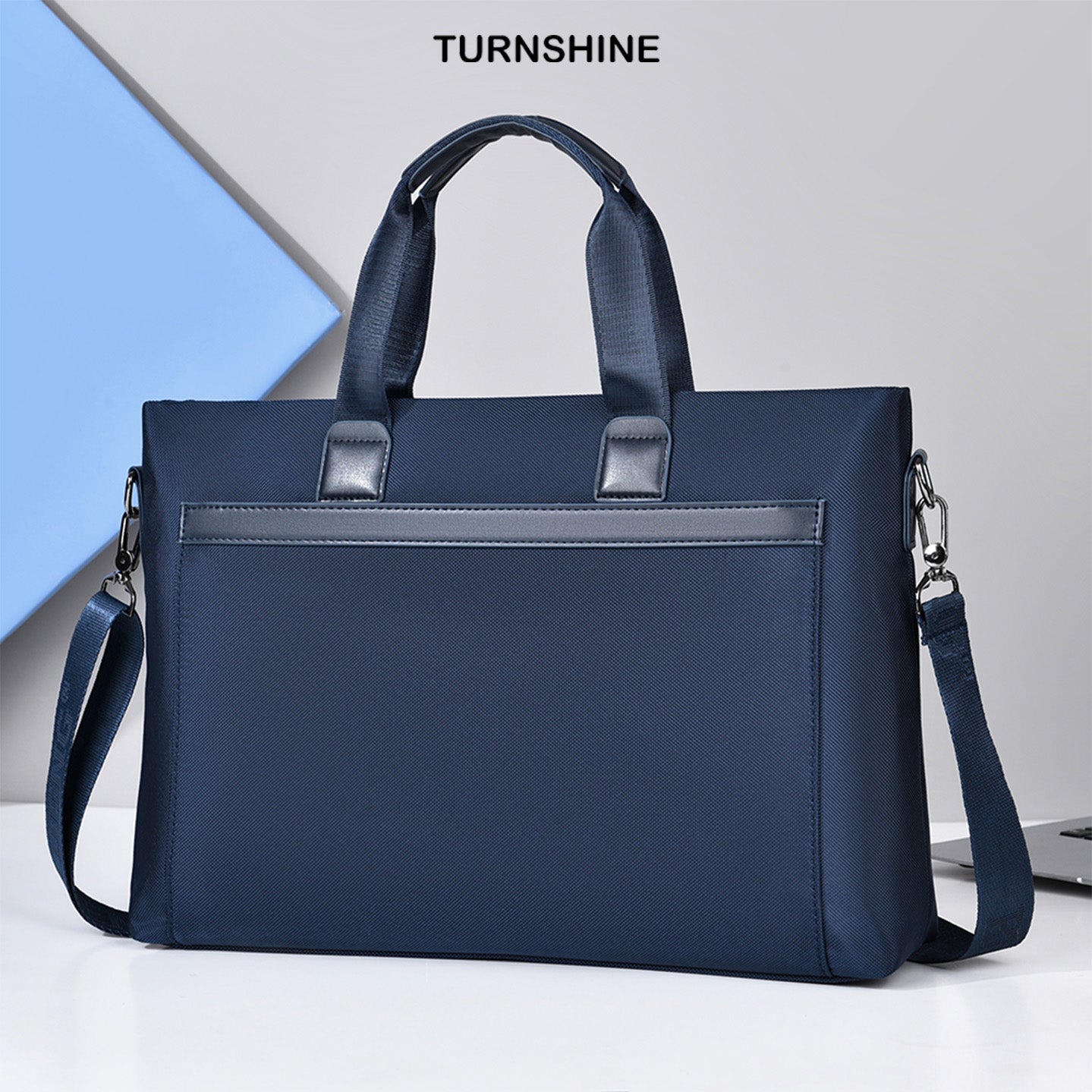 Oxford Fabric Briefcase – Shoulder & Hand Carry Business Document Bag