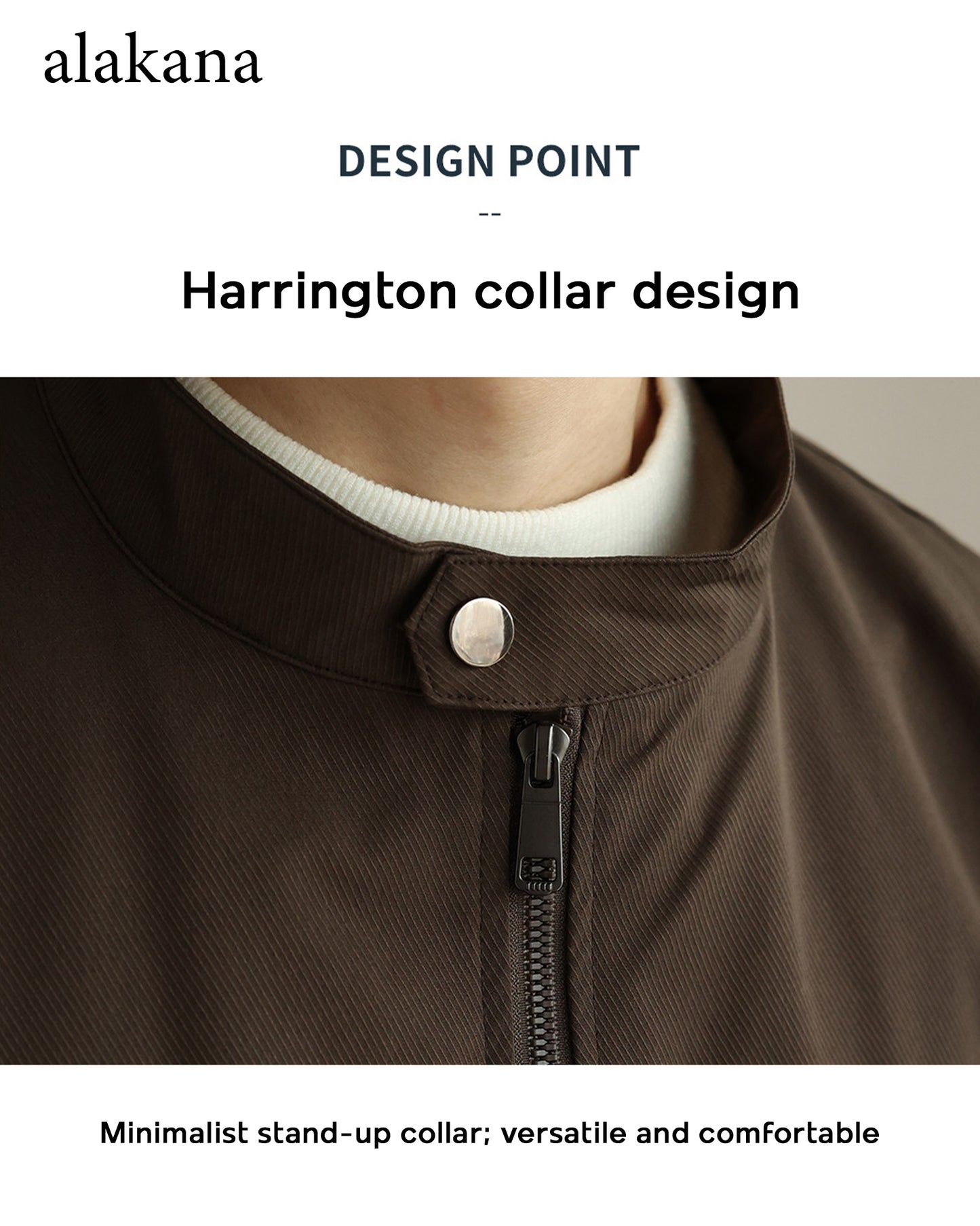 Men's Everyday Stand Collar Bomber Jacket