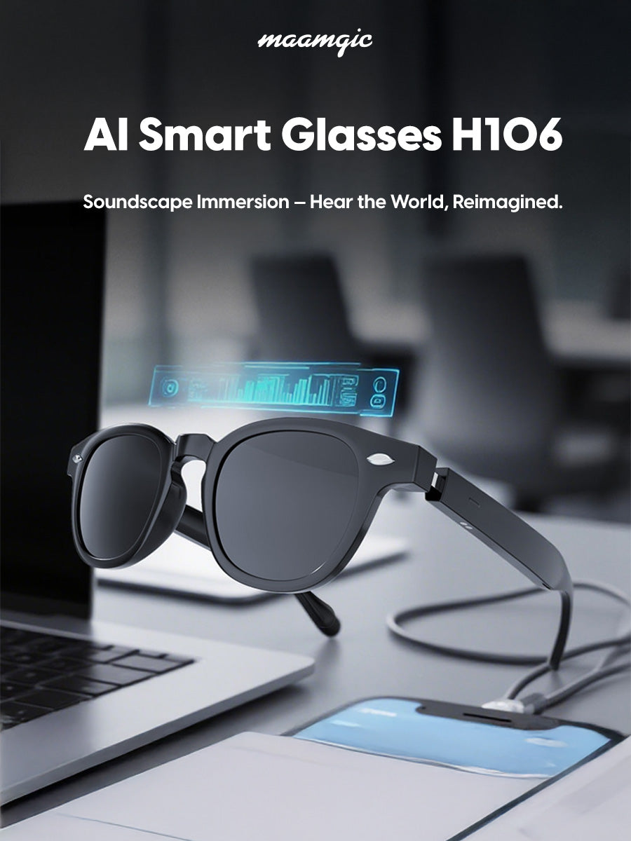 VoxFrame Pro AI Glasses – Translate, Listen, Connect