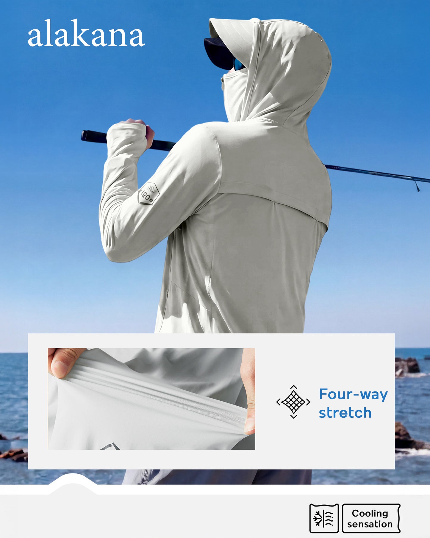 Men's UPF 50+ Sun Protection Hoodie