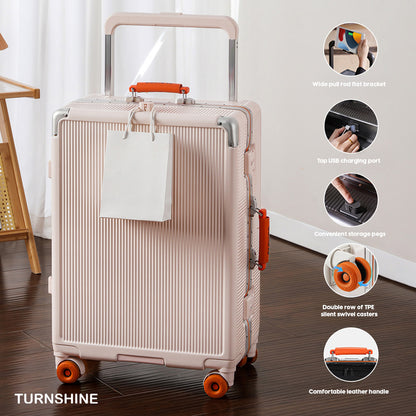 Multifunctional Travel Luggage with Wide Design and Easy Maneuverability