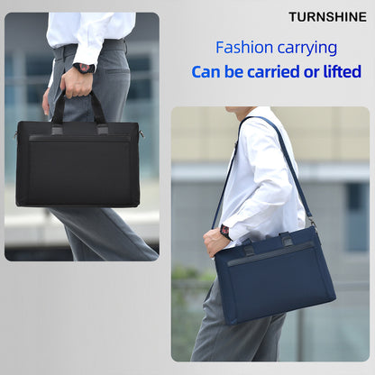 Oxford Fabric Briefcase – Shoulder & Hand Carry Business Document Bag