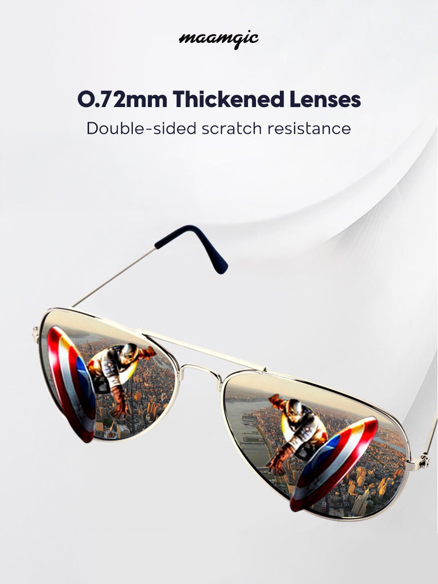 CinemaPro 3D Glasses - Premium Metal Frame with HD Lenses
