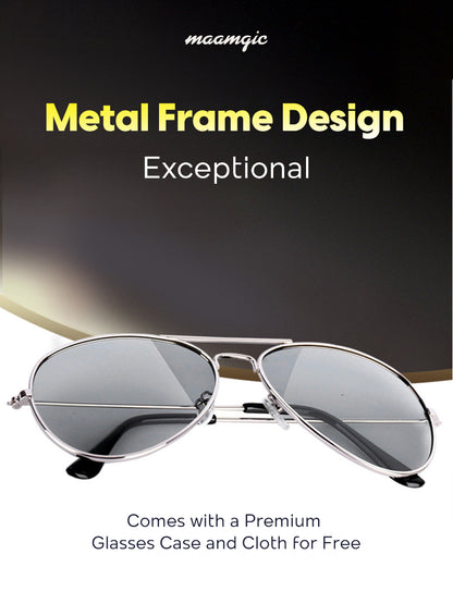 CinemaPro 3D Glasses - Premium Metal Frame with HD Lenses