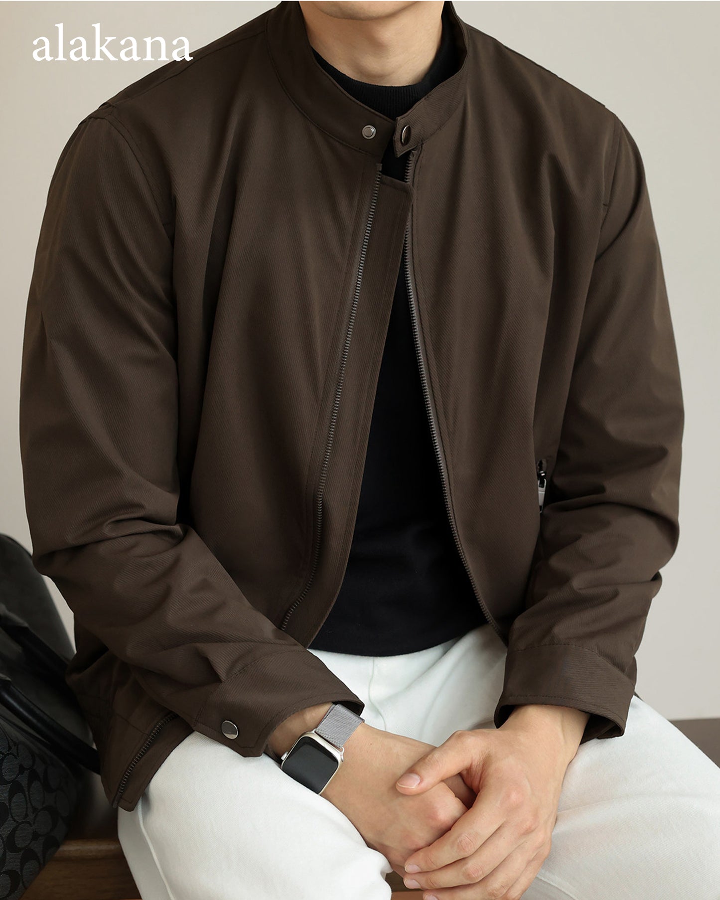 Men's Everyday Stand Collar Bomber Jacket