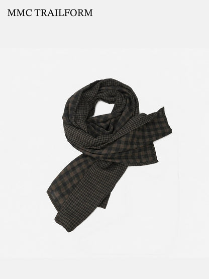 Unisex Vintage Checkered Lightweight Scarf