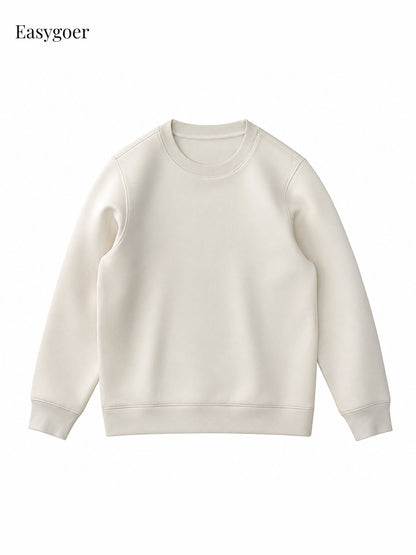 Minimalist Air-Layer Crewneck Sweatshirt