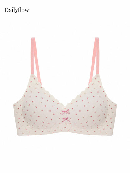 Floral Seamless Light-Support Bra