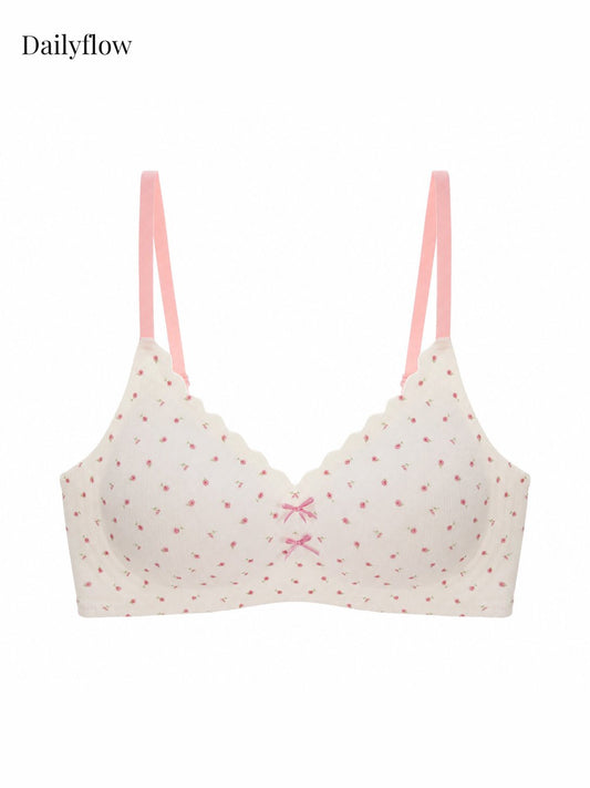 Floral Seamless Light-Support Bra