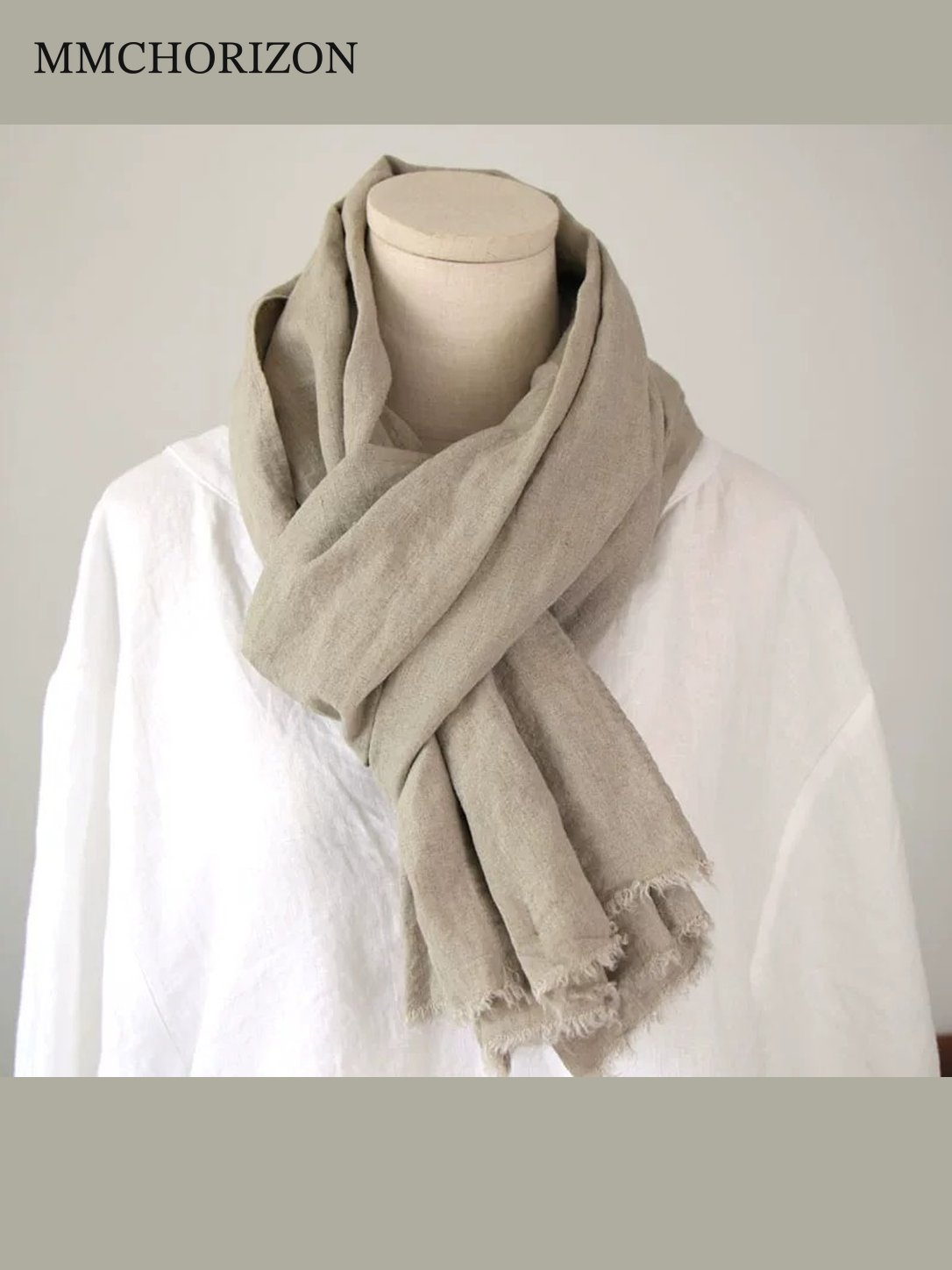 Unisex Soft Cotton Fringed Scarf