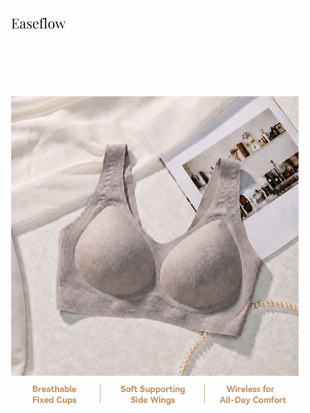 Women's Seamless Fixed-Cup Everyday Bra