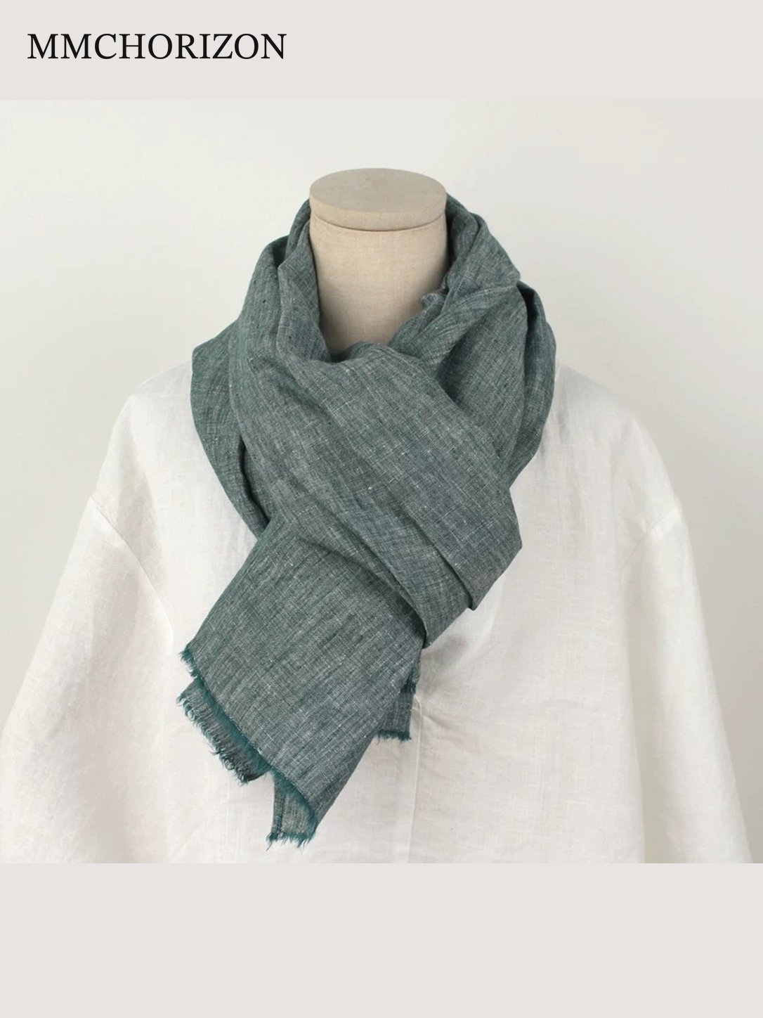 Unisex Soft Cotton Fringed Scarf