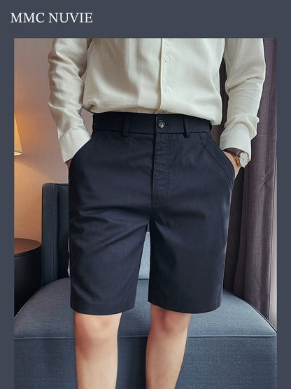 Men's Linen-Blend Tailored Bermuda Shorts