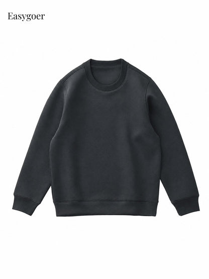 Minimalist Air-Layer Crewneck Sweatshirt