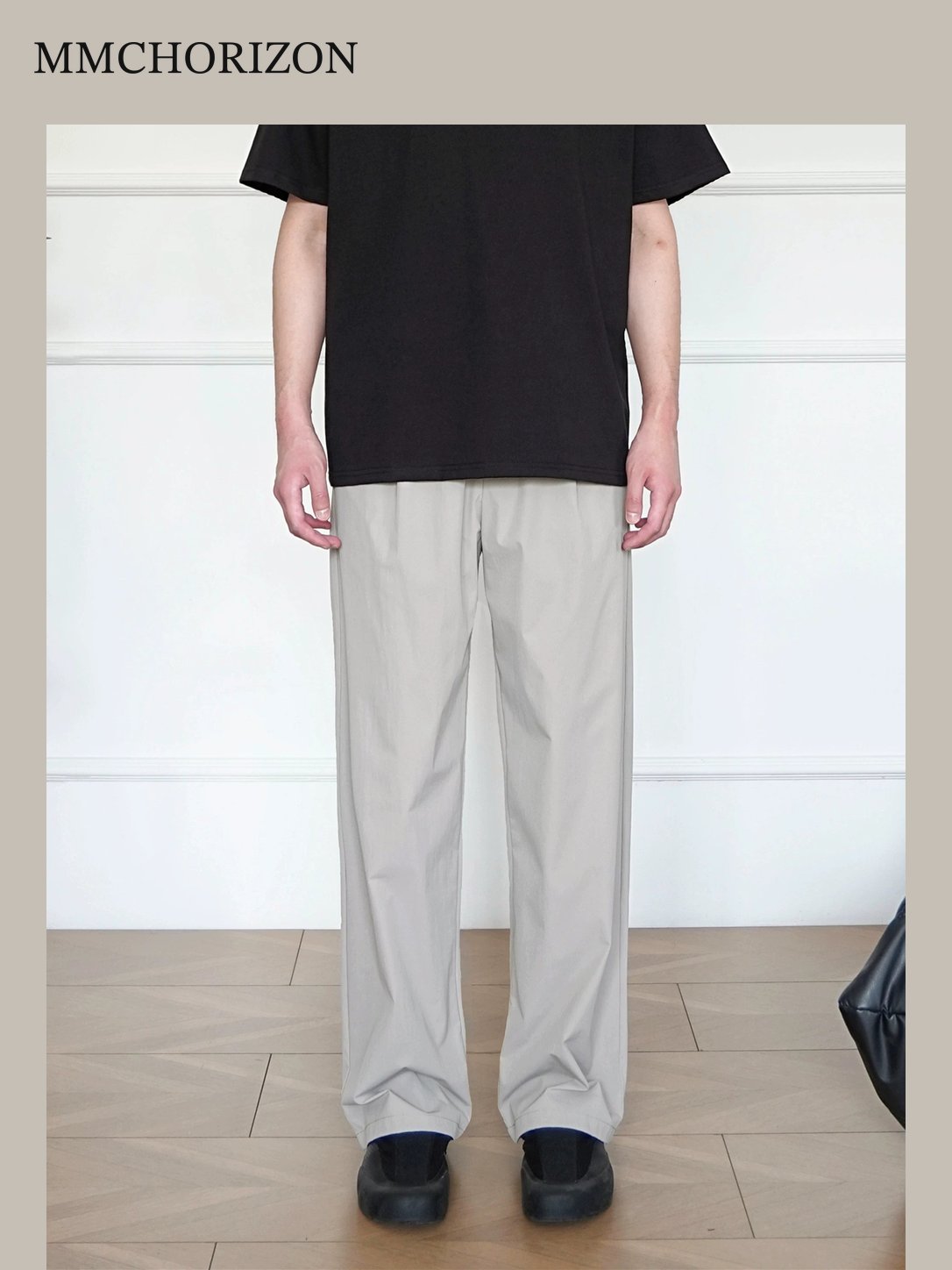 Men's Minimalist Wide-Leg Tailored Pants