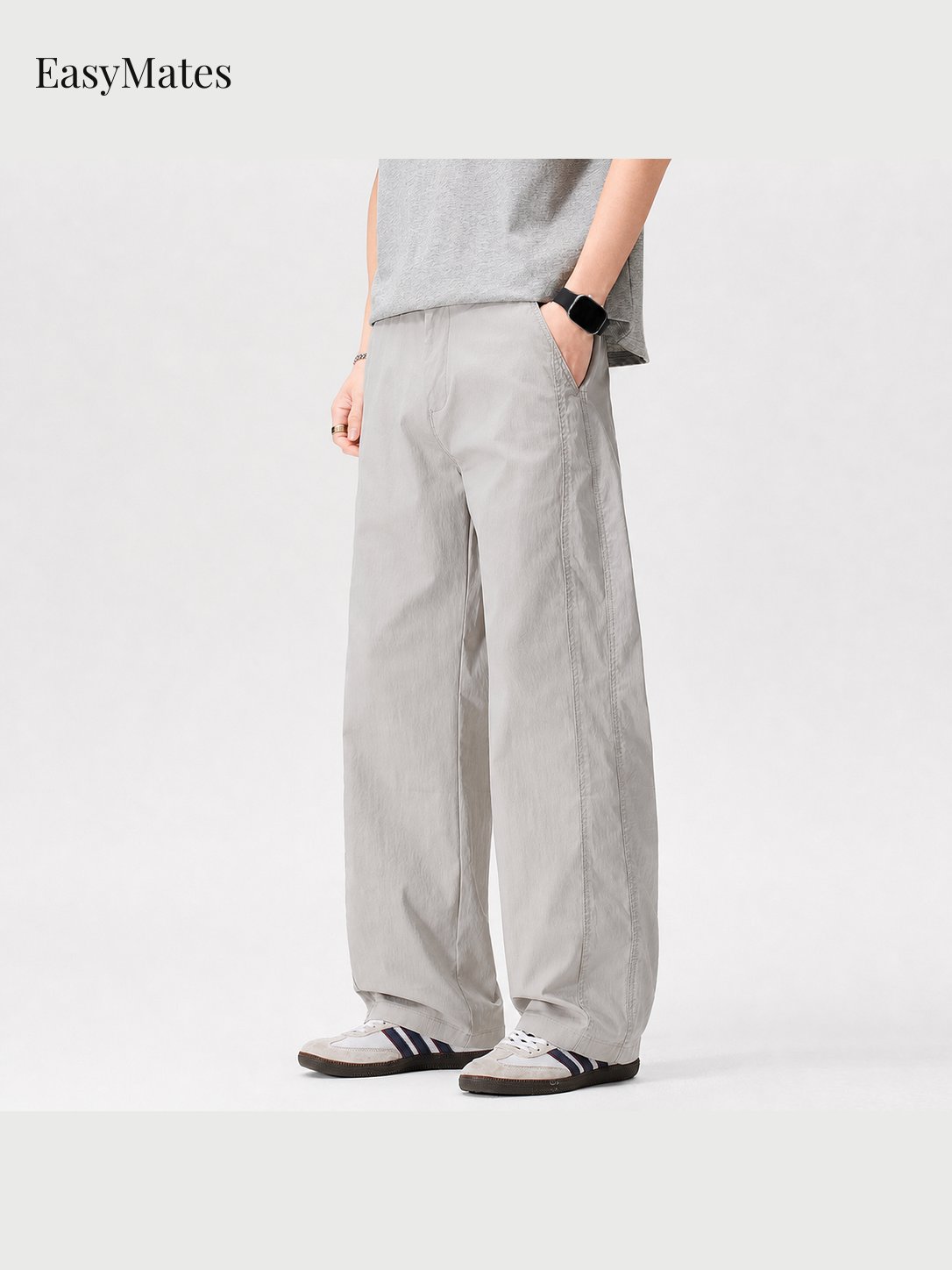 Men's Straight‑Leg Casual Pants