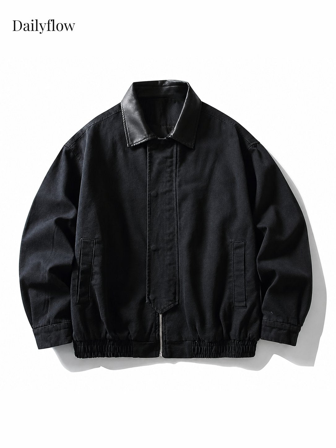 Men's Vintage Contrast-Collar Work Jacket