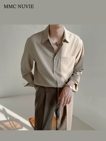 Men's Relaxed Silky Long Sleeve Shirt