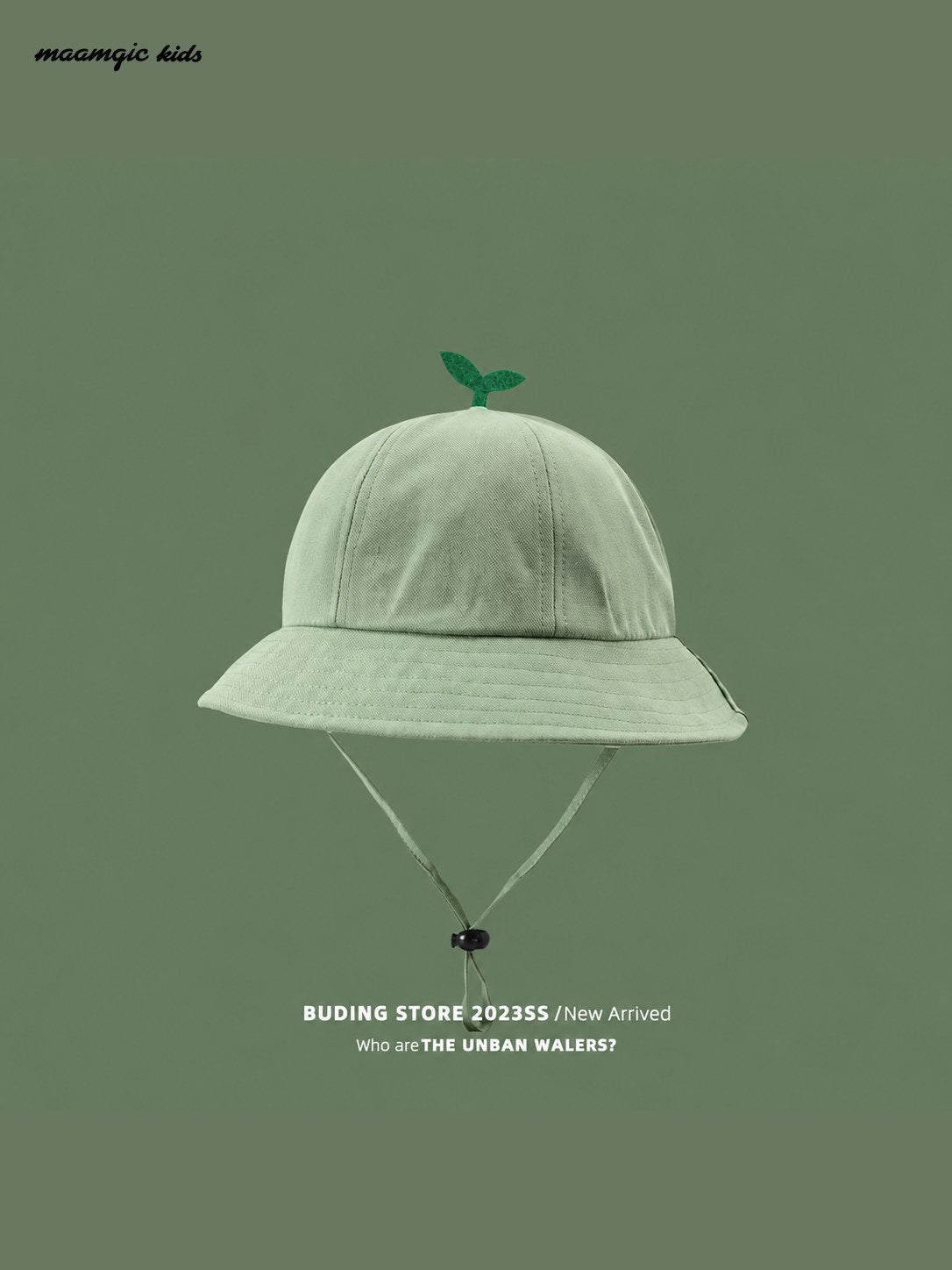 Kids Wide Brim Sun Hat with Chin Strap