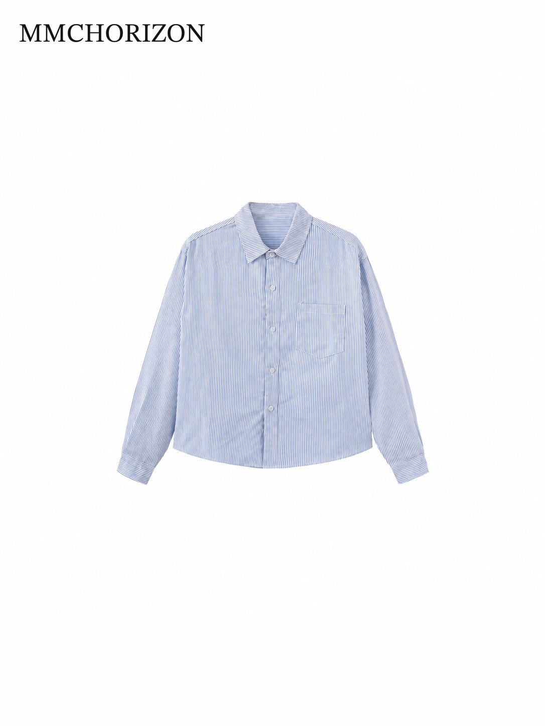 Striped Boxy Shirt – Relaxed Fit Long Sleeve Button-Up