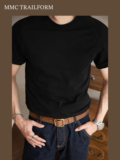Men's Heavyweight Raglan Cotton T-Shirt