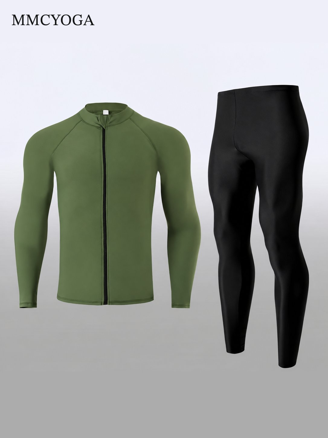 Men's Long Sleeve Rash Guard Swim Set