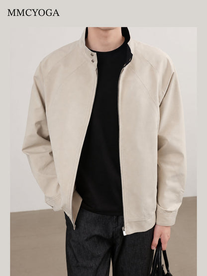 Men's Relaxed-Fit Stand Collar Jacket