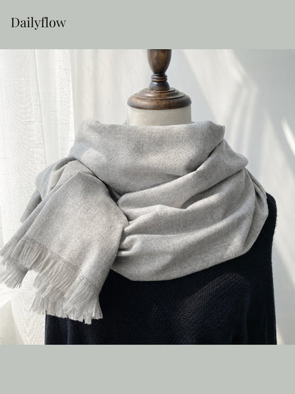 Soft Oversized Fringe Scarf