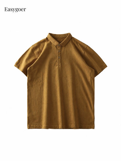 320G Heavyweight Cotton Short-Sleeve Polo Shirt