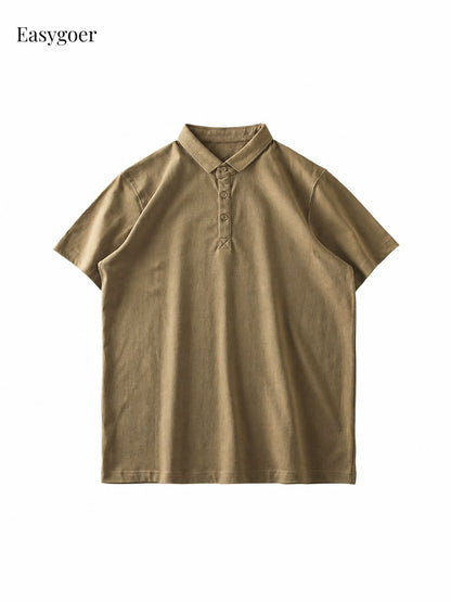 320G Heavyweight Cotton Short-Sleeve Polo Shirt