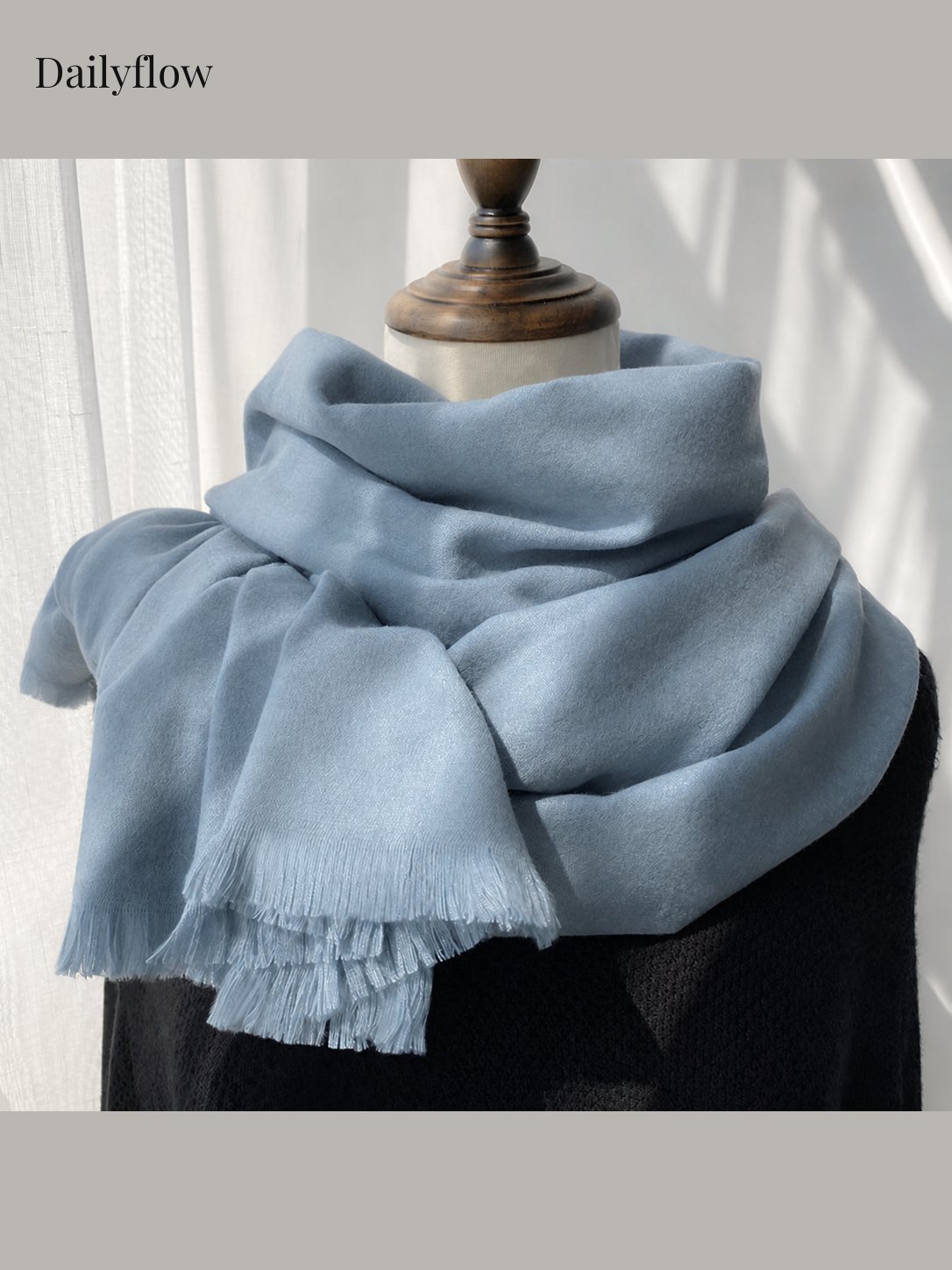 Soft Oversized Fringe Scarf