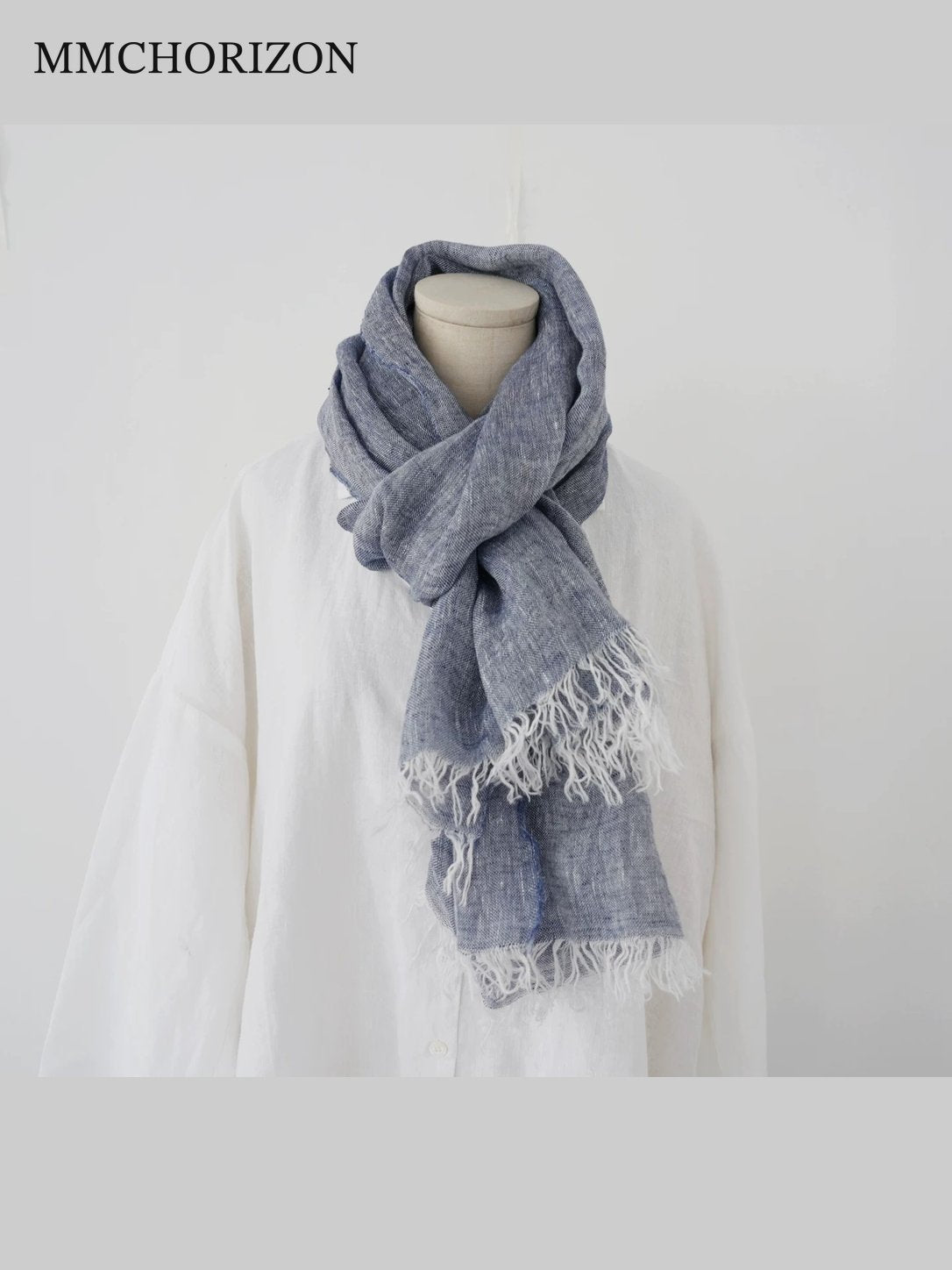 Unisex Soft Cotton Fringed Scarf