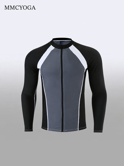 Men's Long Sleeve Rash Guard Swim Set
