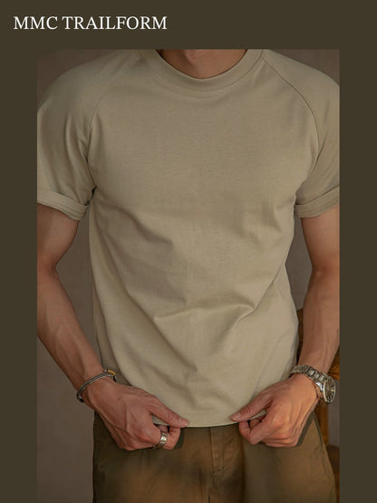 Men's Heavyweight Raglan Cotton T-Shirt