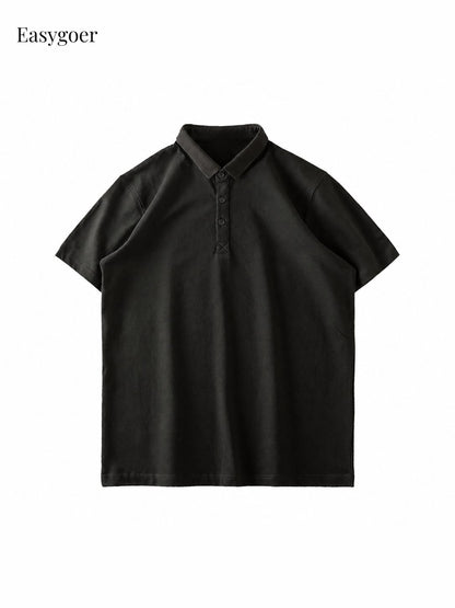 320G Heavyweight Cotton Short-Sleeve Polo Shirt