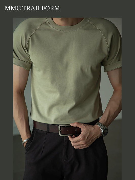 Men's Heavyweight Raglan Cotton T-Shirt