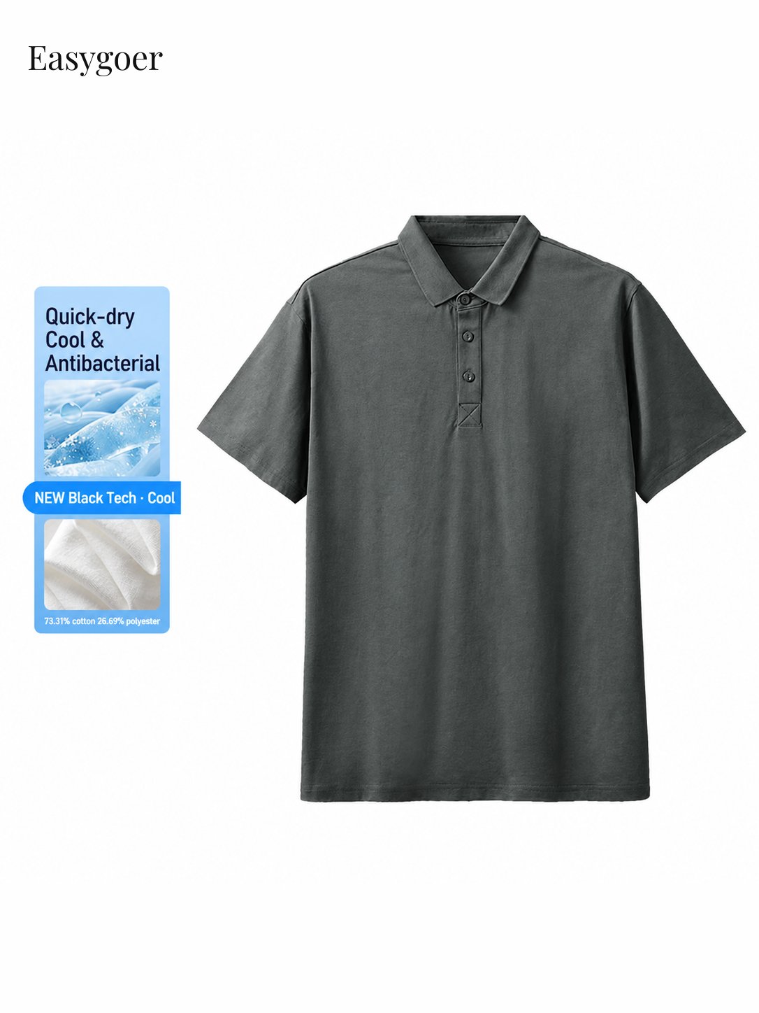 320G Heavyweight Cotton Short-Sleeve Polo Shirt