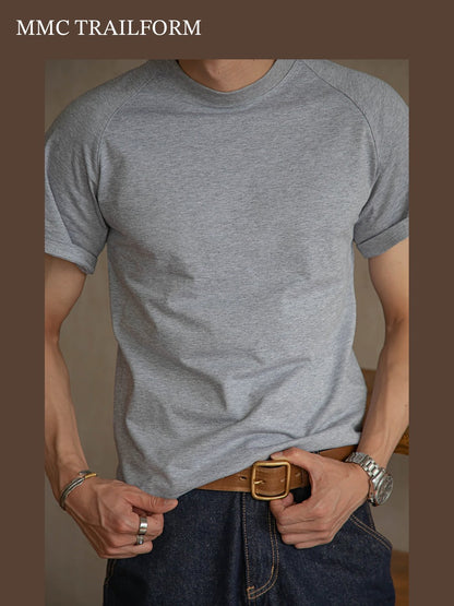 Men's Heavyweight Raglan Cotton T-Shirt