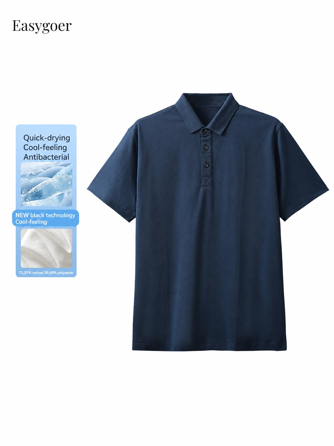 320G Heavyweight Cotton Short-Sleeve Polo Shirt
