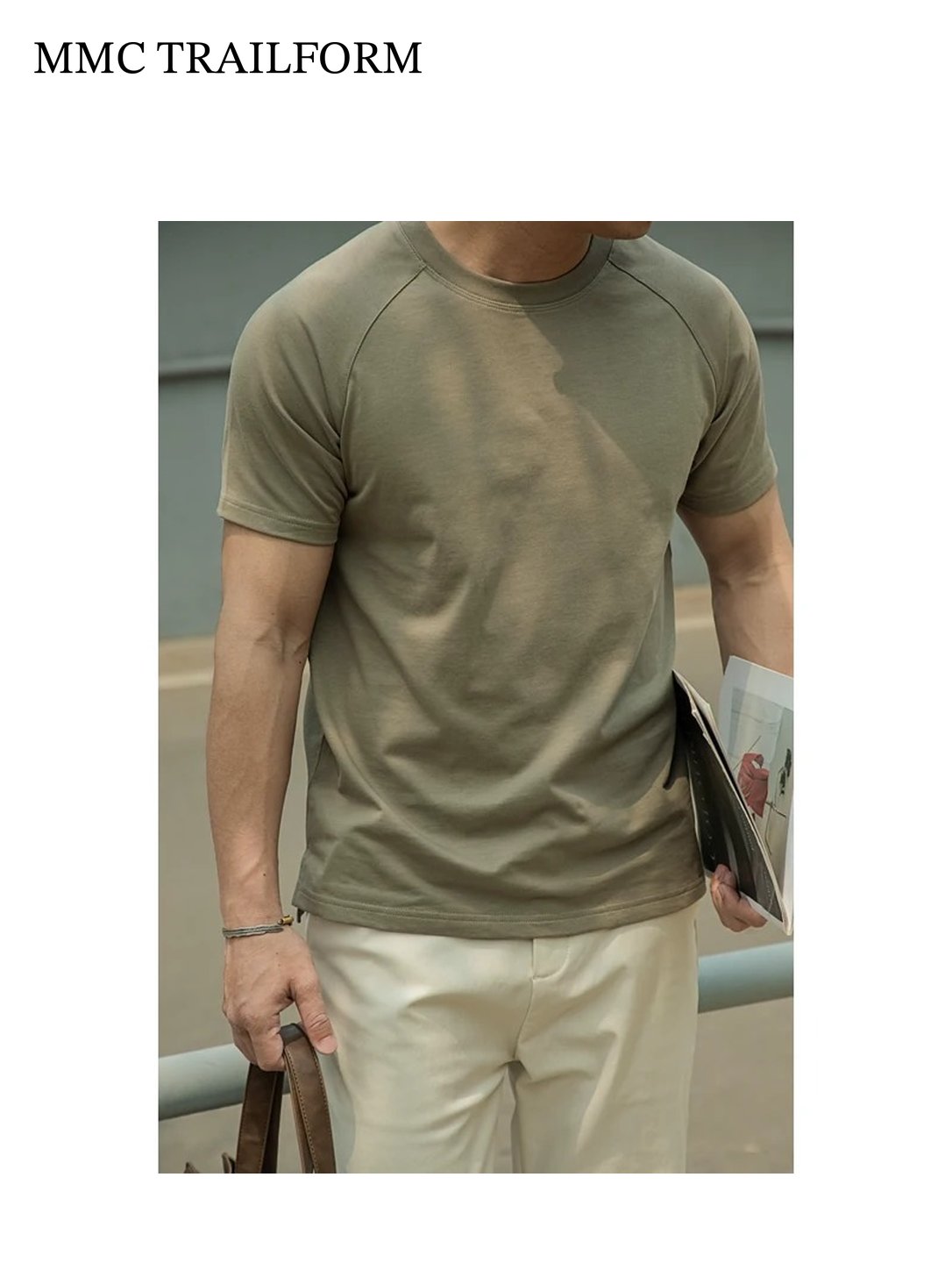 Men's Heavyweight Raglan Cotton T-Shirt
