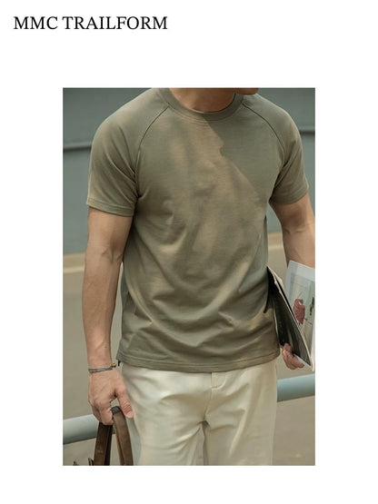 Men's Heavyweight Raglan Cotton T-Shirt