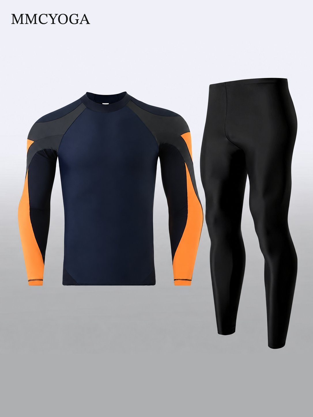 Men's Long Sleeve Rash Guard Swim Set