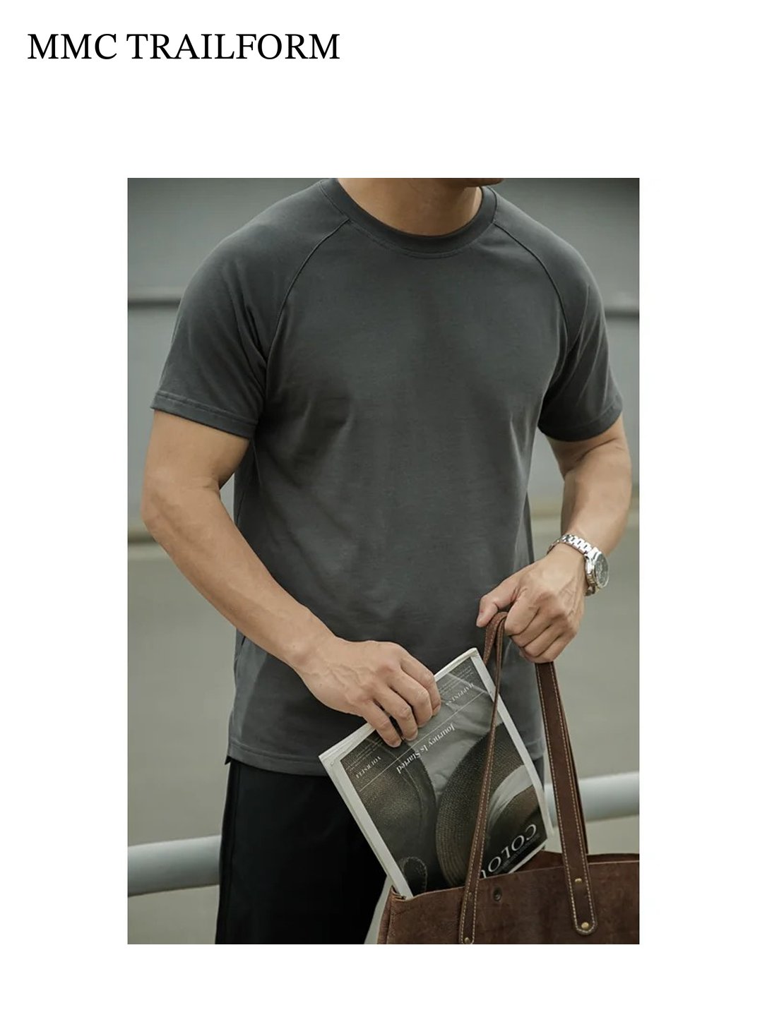 Men's Heavyweight Raglan Cotton T-Shirt