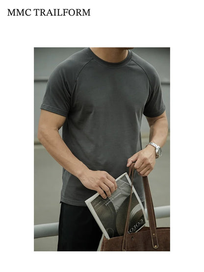 Men's Heavyweight Raglan Cotton T-Shirt