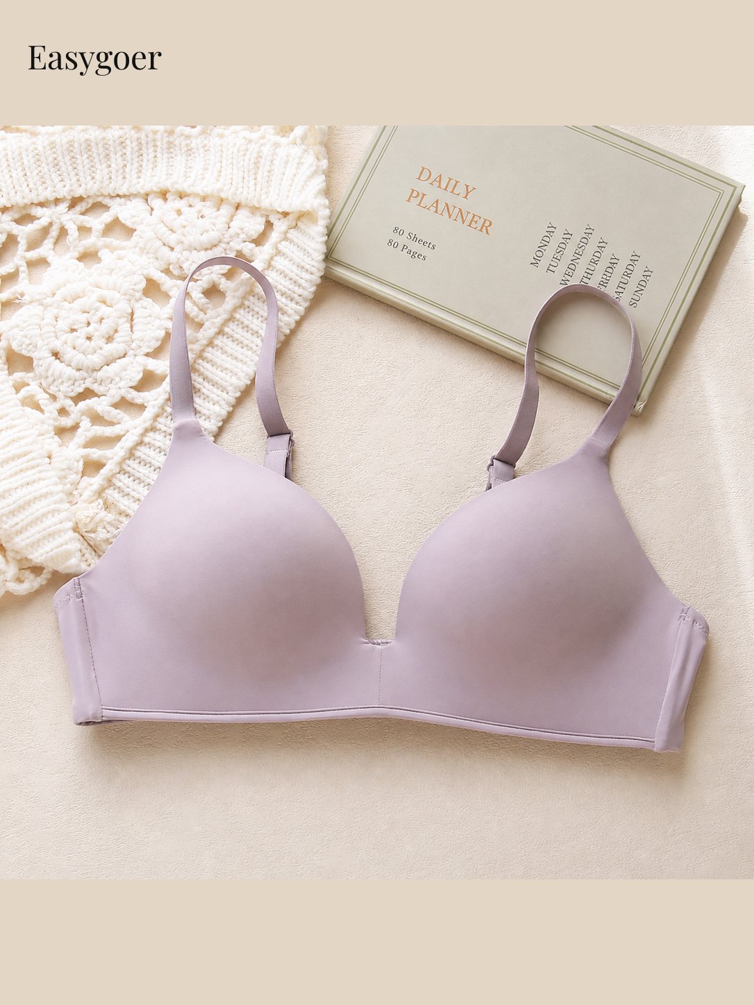 Seamless Wireless Push-Up Bra