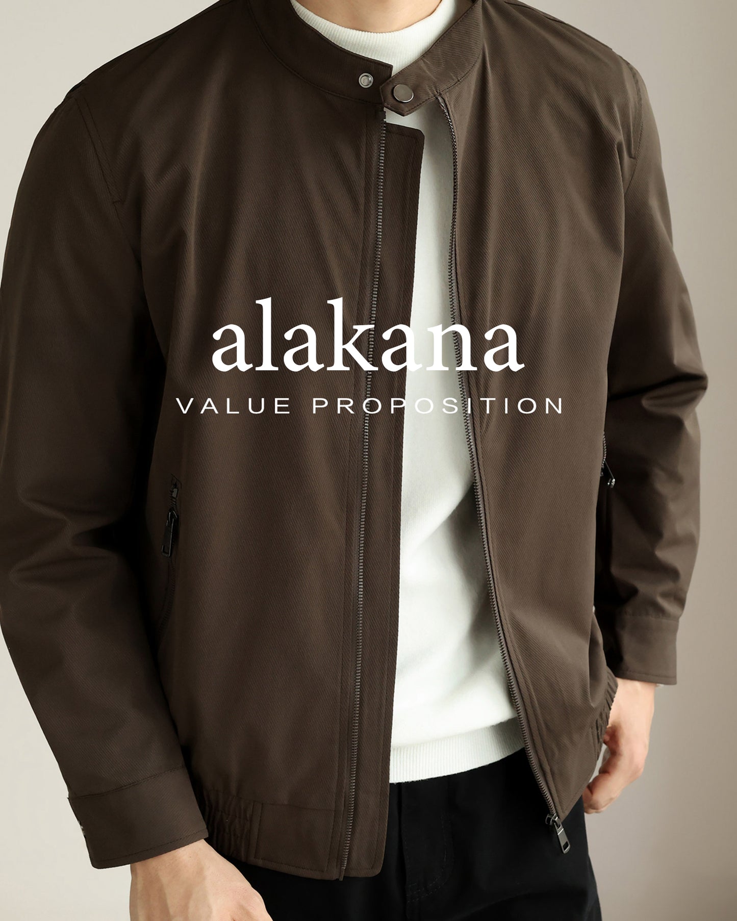 Men's Everyday Stand Collar Bomber Jacket
