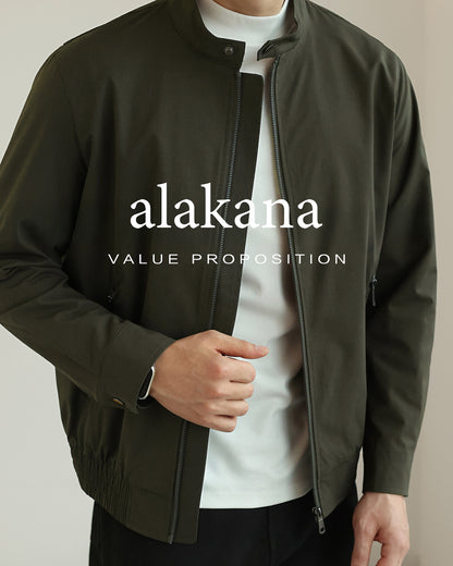 Men's Everyday Stand Collar Bomber Jacket