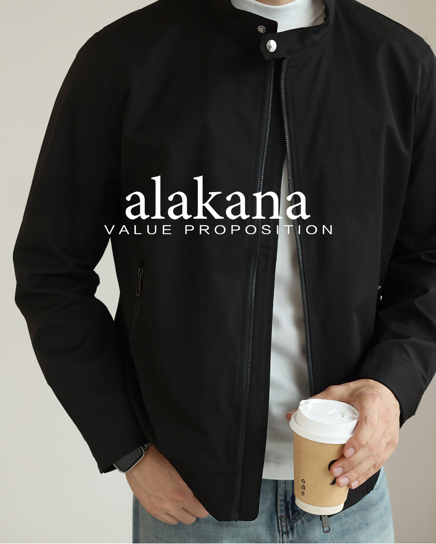 Men's Everyday Stand Collar Bomber Jacket